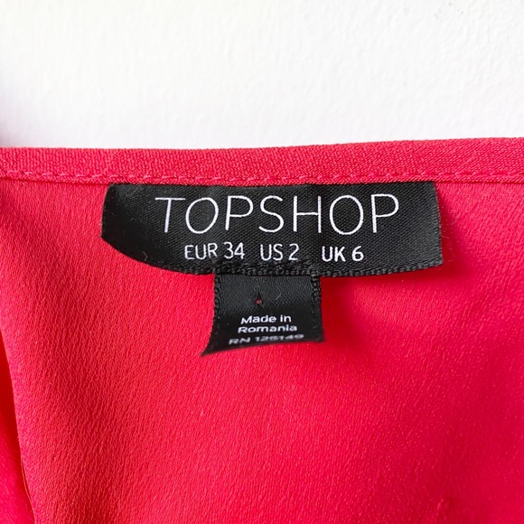 Topshop red frill crop top - Picture 9 of 9